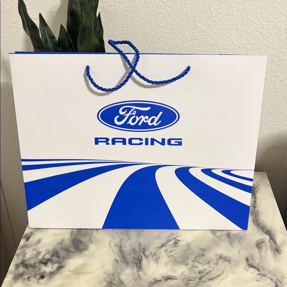 Ford Blue and White Racing Gift Bag